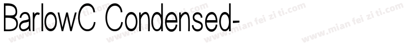 BarlowC Condensed字体转换